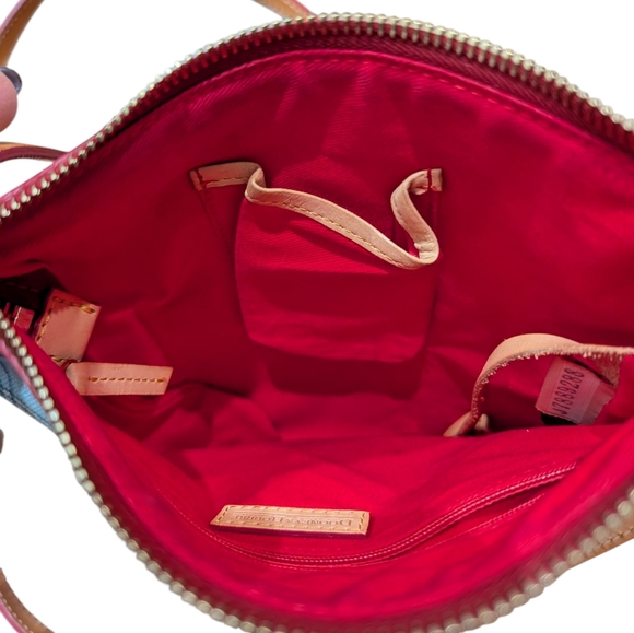 Dooney & Bourke Vintage Y2K Plaid Ant Print Letter Carrier Crossbody - Picture 10 of 14